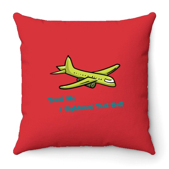 Aviation Engineer Throw Pillows