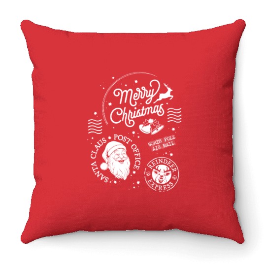 Merry Christmas Santa Claus Christmas gift Throw Pillows