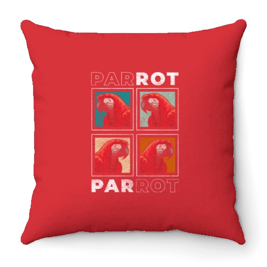 Macaw Tropics Nature Throw Pillows