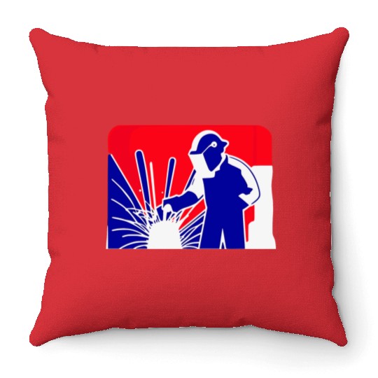 Major League Welder Sticker – Perfect for Proud We Throw Pillows