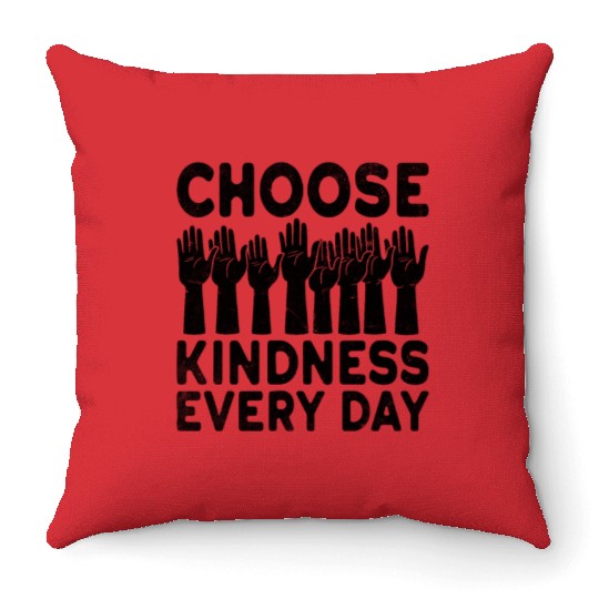 Choose Kindness Throw Pillows