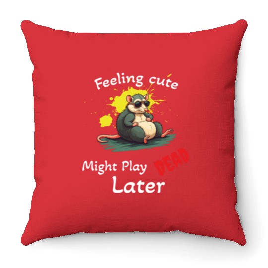 Best trendy possum lover funny Throw Pillows design