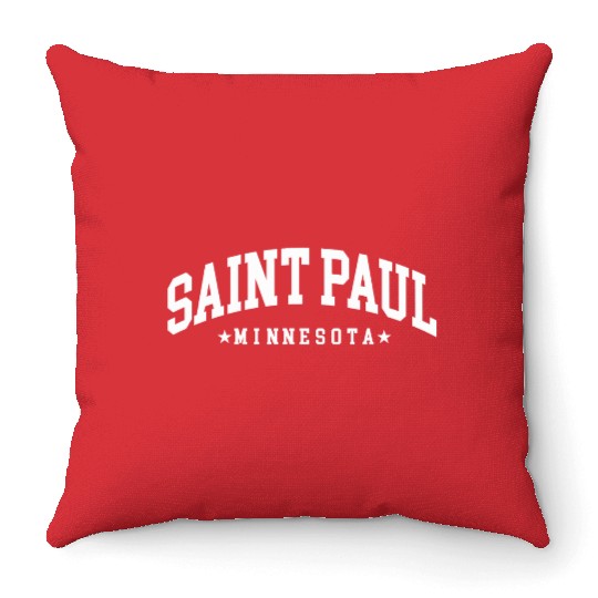 Saint Paul Minnesota Gift Throw Pillows