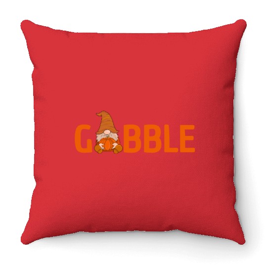 GOBBLE TURKEY PODIATRIST FUNNY THANKSGIVING Throw Pillows