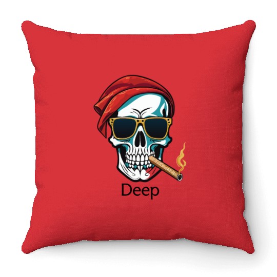 Creative skull design for gift Throw Pillows