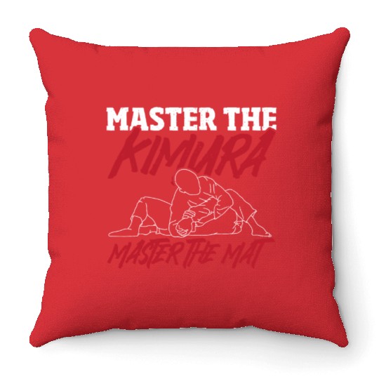Karate MMA BJJ Kimura Throw Pillows