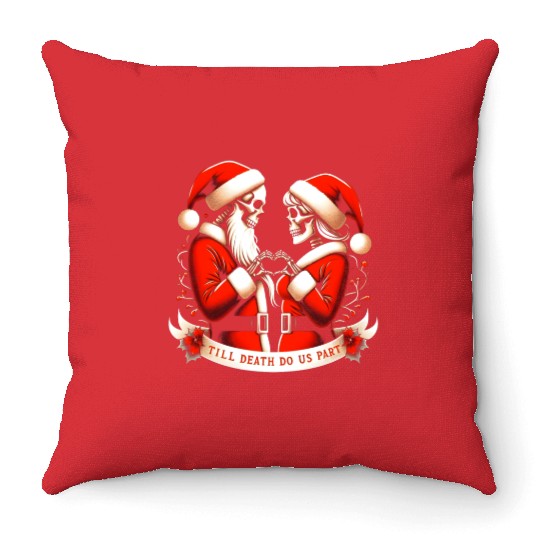 Till Death Do Us Part Throw Pillows
