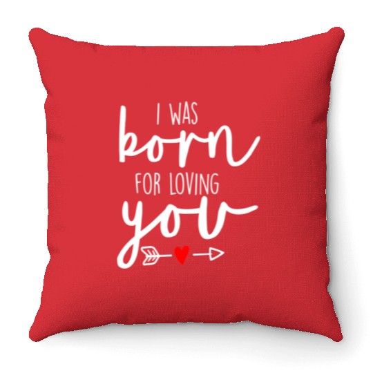 Bride Born For Loving You Bride To Be Engagement Throw Pillows