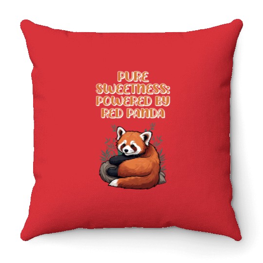 Pure Sweetness: Powered By Red Panda - Cute Animal Throw Pillows