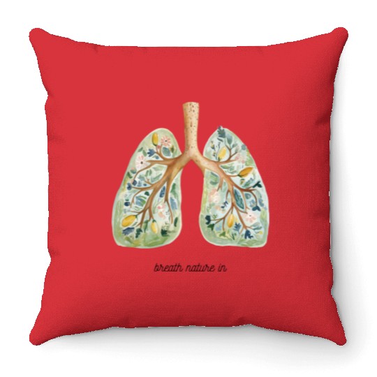 Breath Nature In Throw Pillows