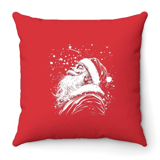 santa claus Throw Pillows