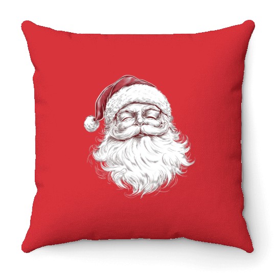 santa claus Throw Pillows
