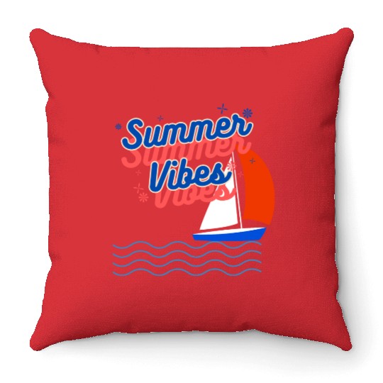 Summer Vibes Throw Pillows