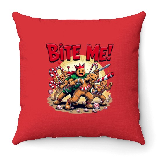 Cookie Combat Throw Pillows