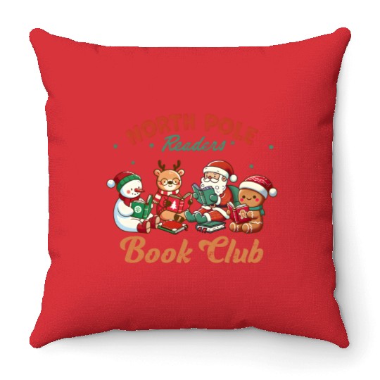 North Pole Readers Book Club ALPA STORE Throw Pillows
