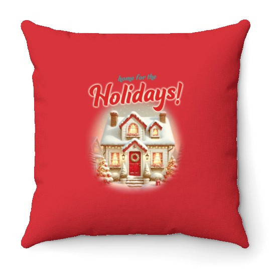 Home for the Holidays, Merry Christmas Throw Pillows