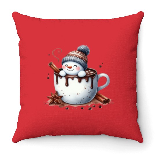 Snowman Christmas, Cute Christmas, Christmas Throw Pillows