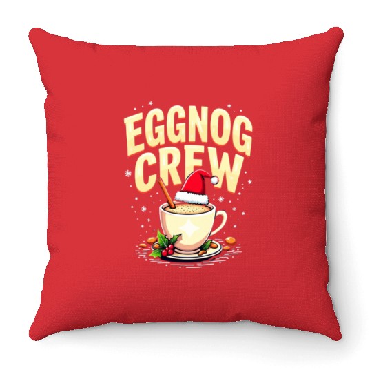 EGGNOG CREW Throw Pillows