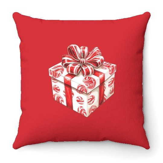 Merry Christmas, Christmas Vintage Throw Pillows