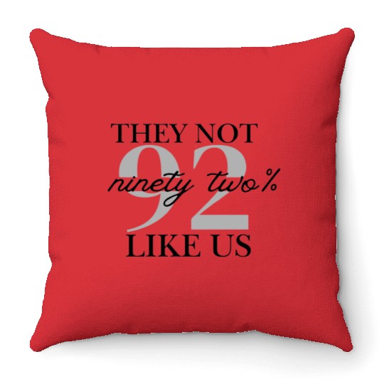 They Not Like Us Graphic Throw Pillows