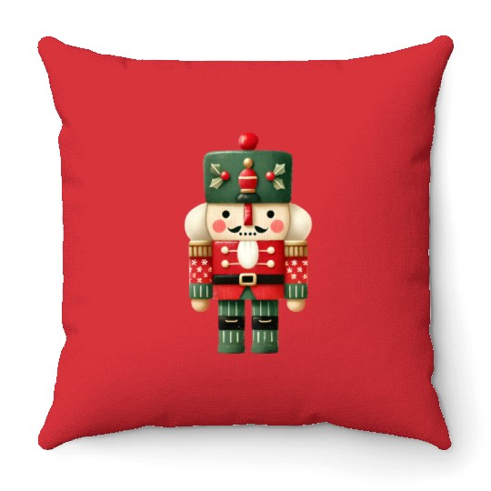 Merry Christmas, Christmas Retro Throw Pillows