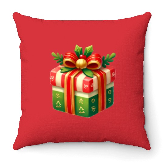 Merry Christmas, Christmas Vintage Throw Pillows