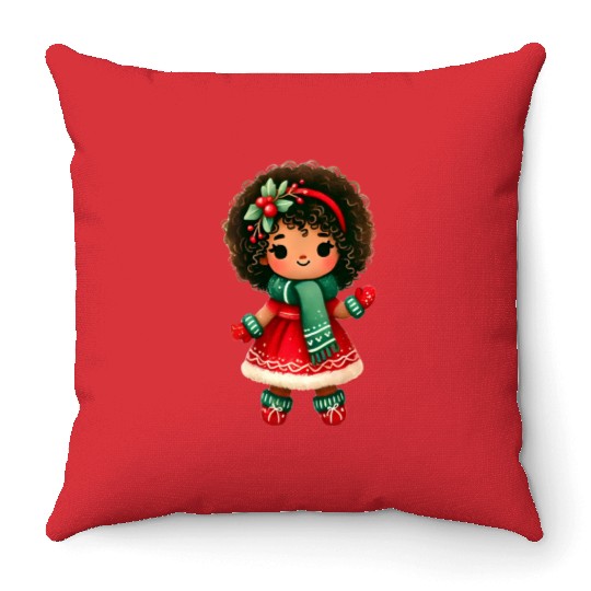 Merry Christmas, Christmas Vintage Throw Pillows