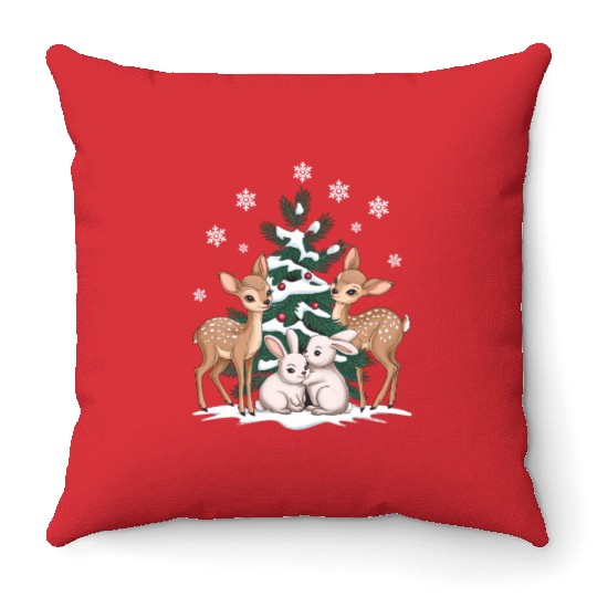 Peaceful Forest Throw Pillows