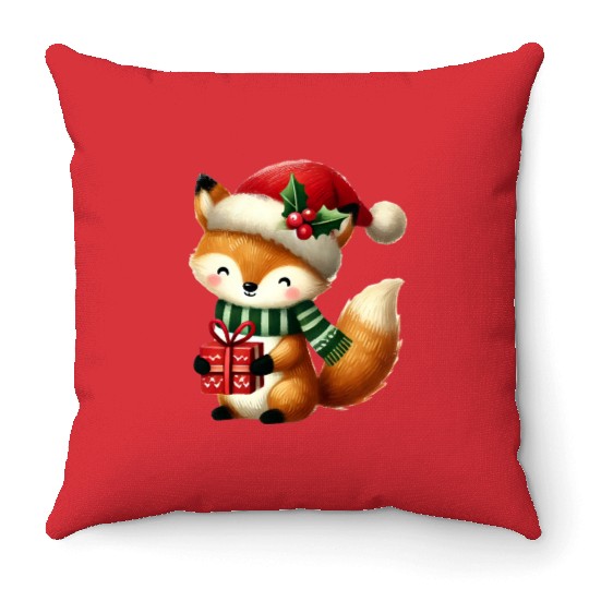 Merry Christmas, Christmas Vintage Throw Pillows
