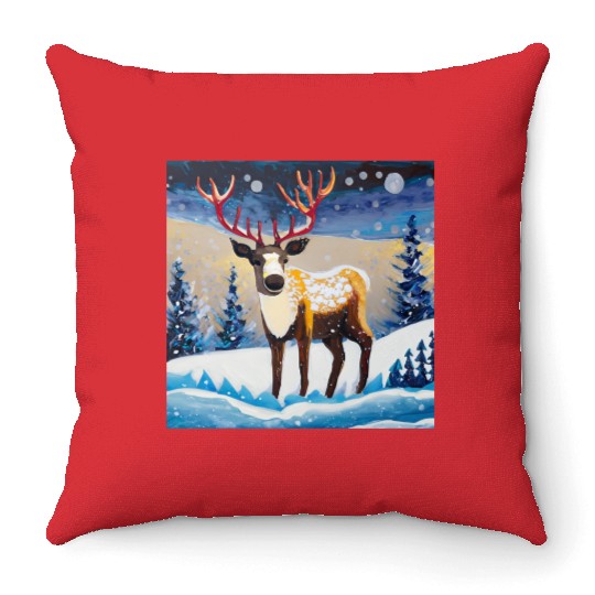 A raider and the night Throw Pillows