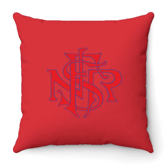Our Lady of the Rosary of Fátima - NSRF monogram Throw Pillows