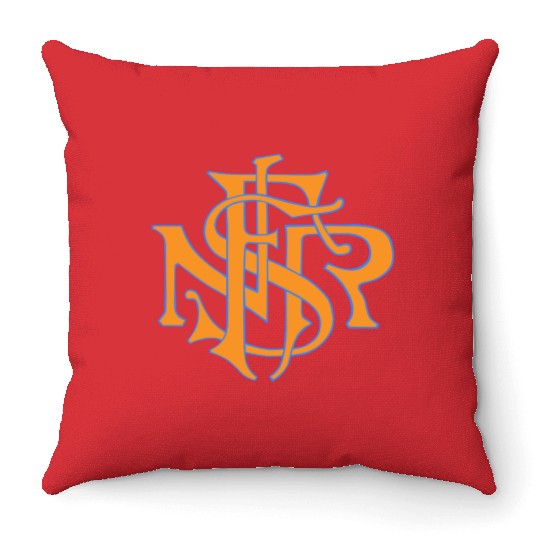 Our Lady of the Rosary of Fátima - NSRF monogram Throw Pillows