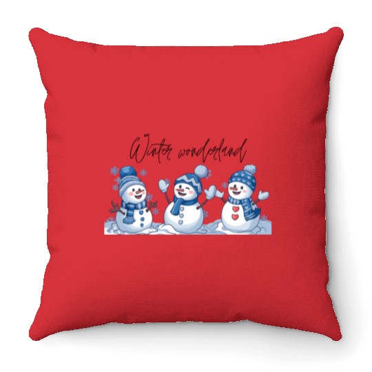 Snowman Christmas, Funny Snowman Throw Pillows