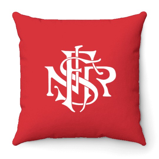 Our Lady of the Rosary of Fátima - NSRF monogram Throw Pillows
