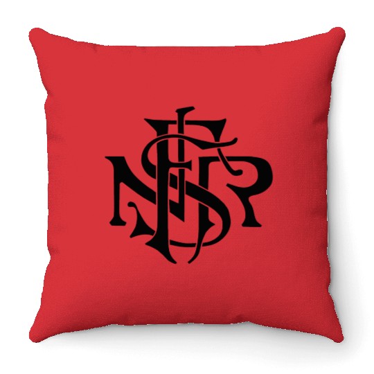 Our Lady of the Rosary of Fátima - NSRF monogram Throw Pillows
