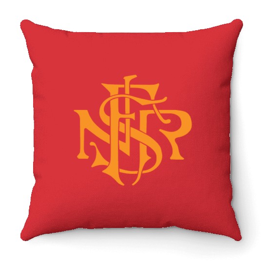 Our Lady of the Rosary of Fátima - NSRF monogram Throw Pillows