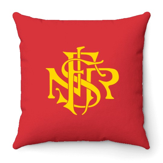 Our Lady of the Rosary of Fátima - NSRF monogram Throw Pillows