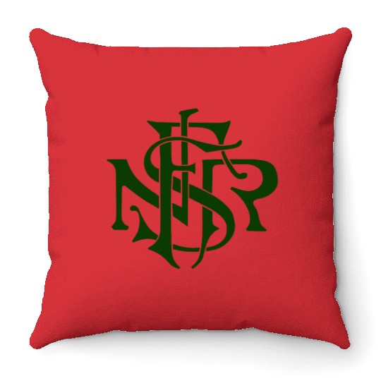 Our Lady of the Rosary of Fátima - NSRF monogram Throw Pillows