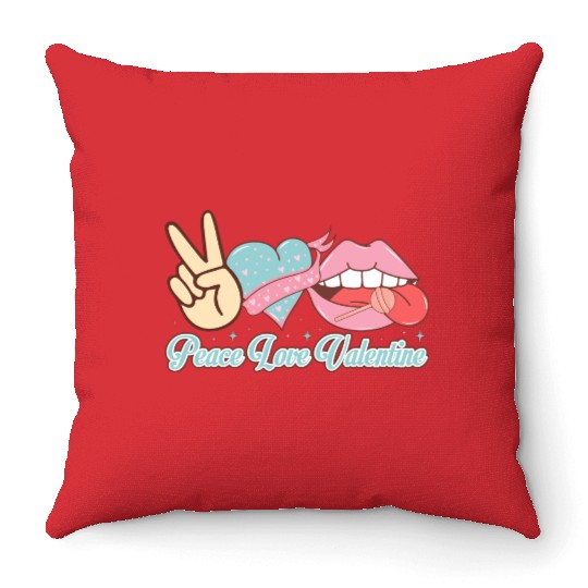 Valentines Day, Valentine Retro Throw Pillows