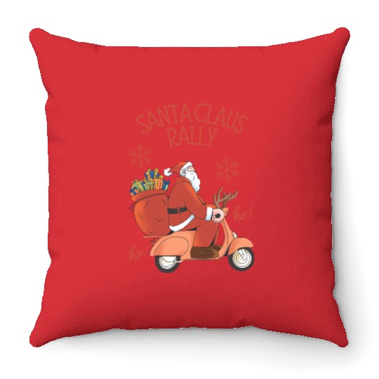 Santa Claus Rally Throw Pillows