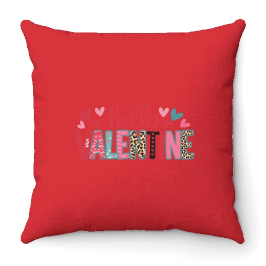 Valentines Day, Valentine Retro Throw Pillows