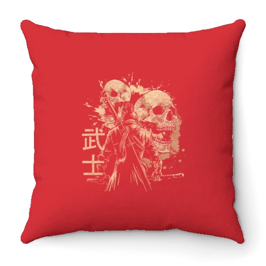 Asia Samurai Asian Throw Pillows