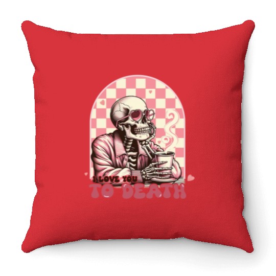 Valentines Day, Valentine Retro Throw Pillows