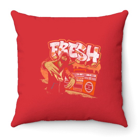 Spray Can Subway Streetwear Striking Throw Pillows