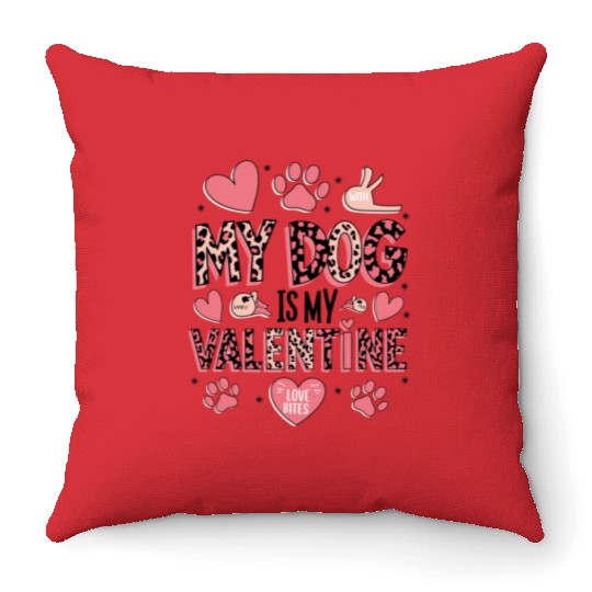 Valentines, Valentines Day, Retro Valentine Throw Pillows