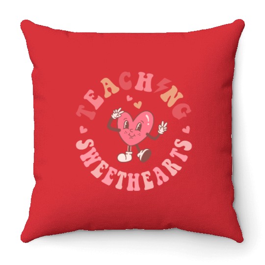 Teaching Sweethearts Throw Pillows