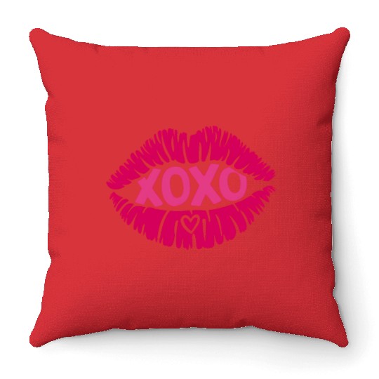 XOXO Valentine Sublimation Throw Pillows