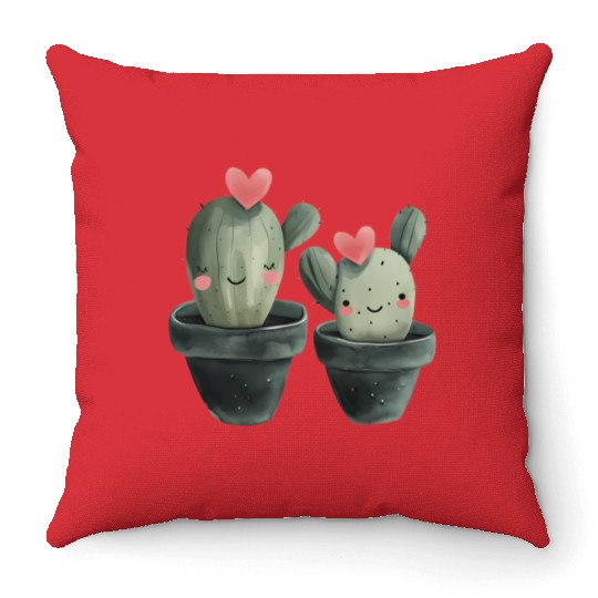 Happy Valentins Day, Valentine Retro Throw Pillows