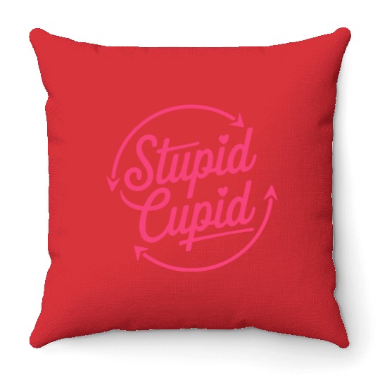 Stupid Cupid Sublimation Throw Pillows