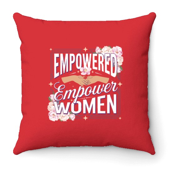 strength in sisterhood Throw Pillows
